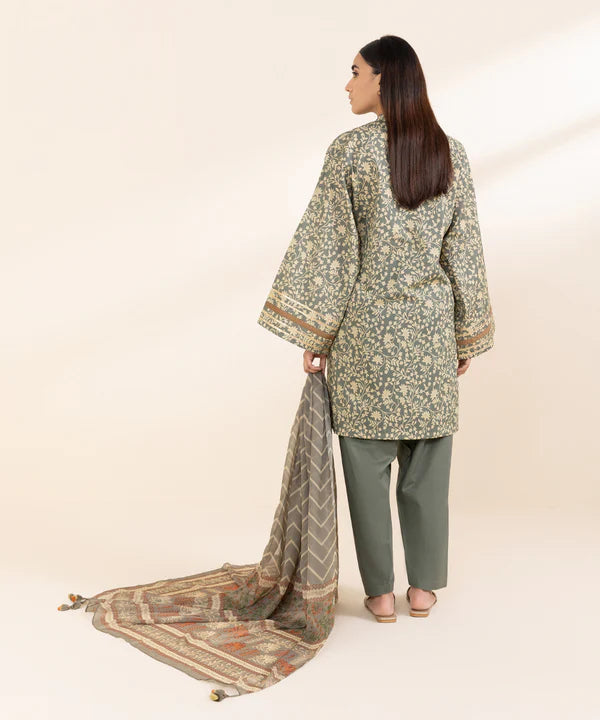 3 Piece - Printed Lawn Suit